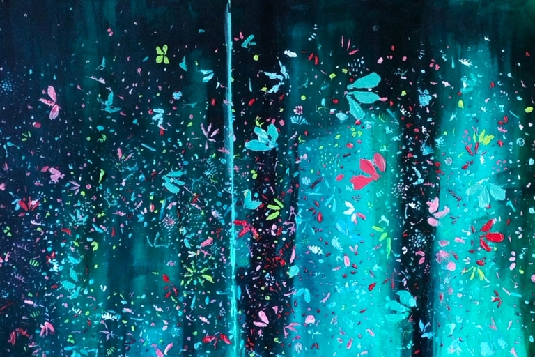 201, the free garden, 140x100, acrilico su tela