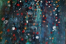 145 hidden garden 2, 70x90, acrylic on canvas
